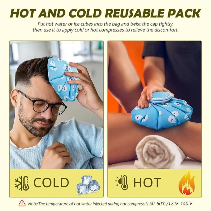 Hot &amp; Cold Pack Reusable Ice Bags, First Aid Multipurpose Hot Cold Therapy 3