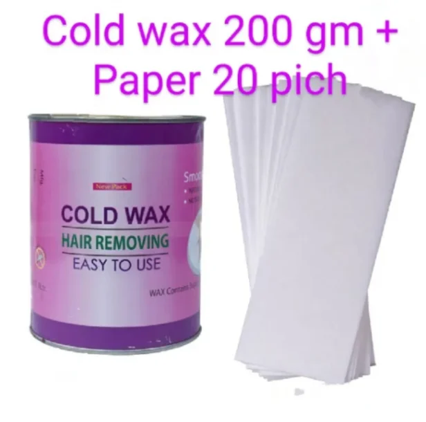 Mumtaz Cold wax 200gm + free Paper 20 pich 3