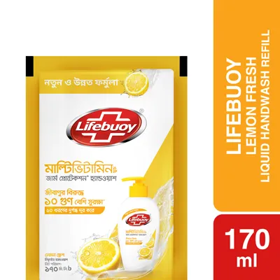Lifebuoy Handwash Lemon Fresh Refill 170ml 2