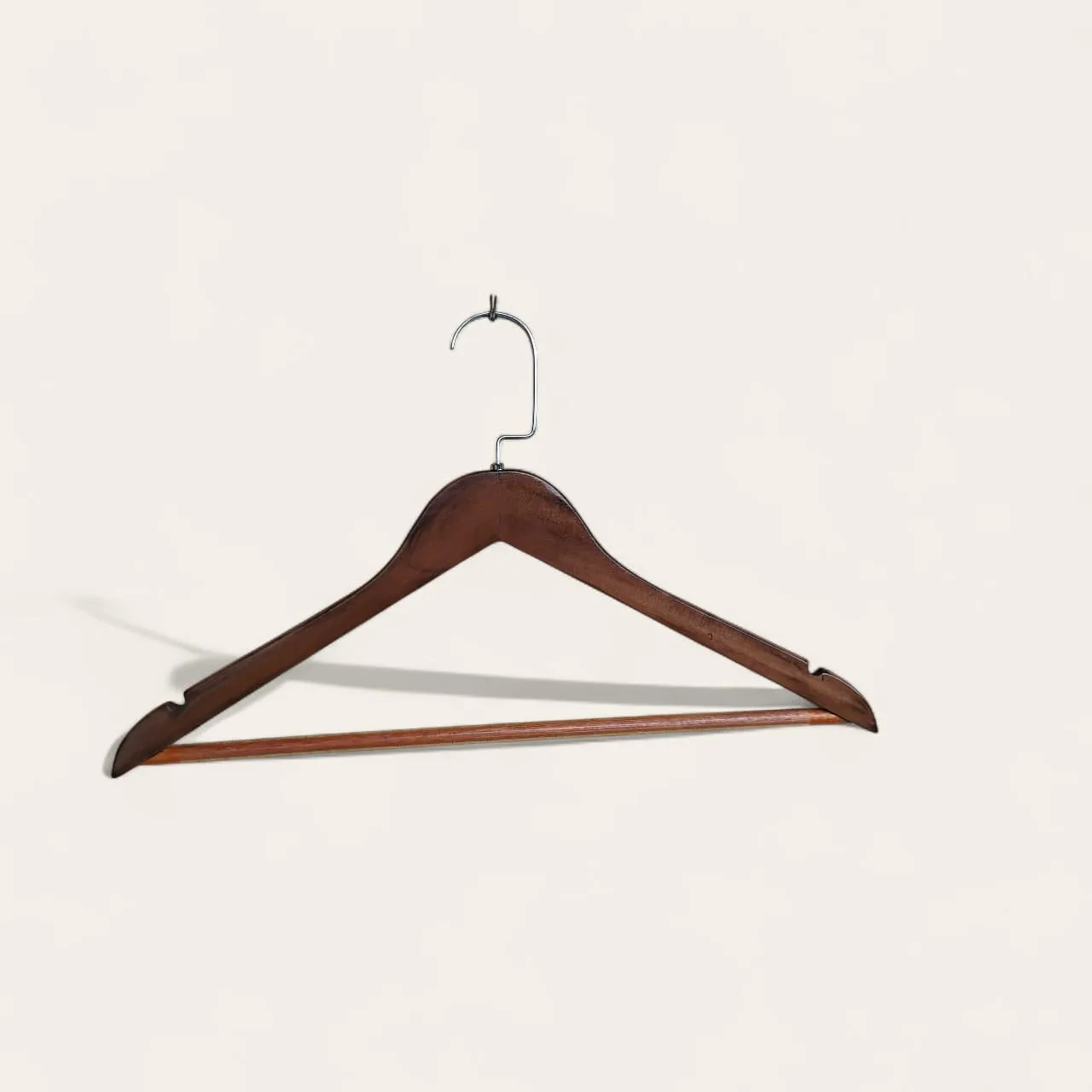 Wooden Coat Hangers Pack of 3 Suit Hangers Natural Finish Clothes Hangers Light Wood Hanger 1