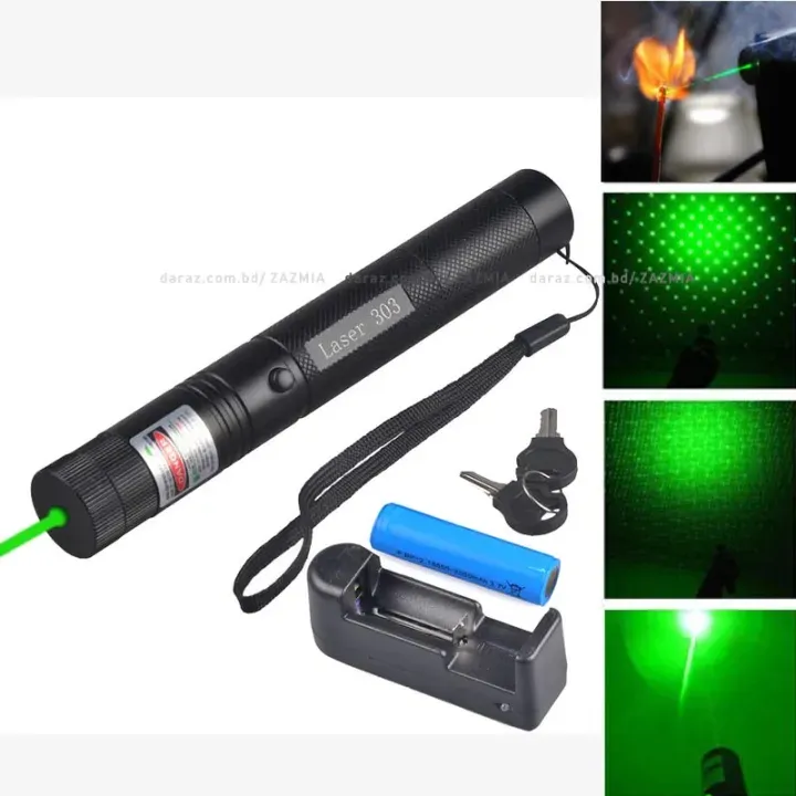 Green Laser Pointer Rechargeable Laser Pointer Laser Light Adjustable Focus Laser Light Professional Laser Light 5