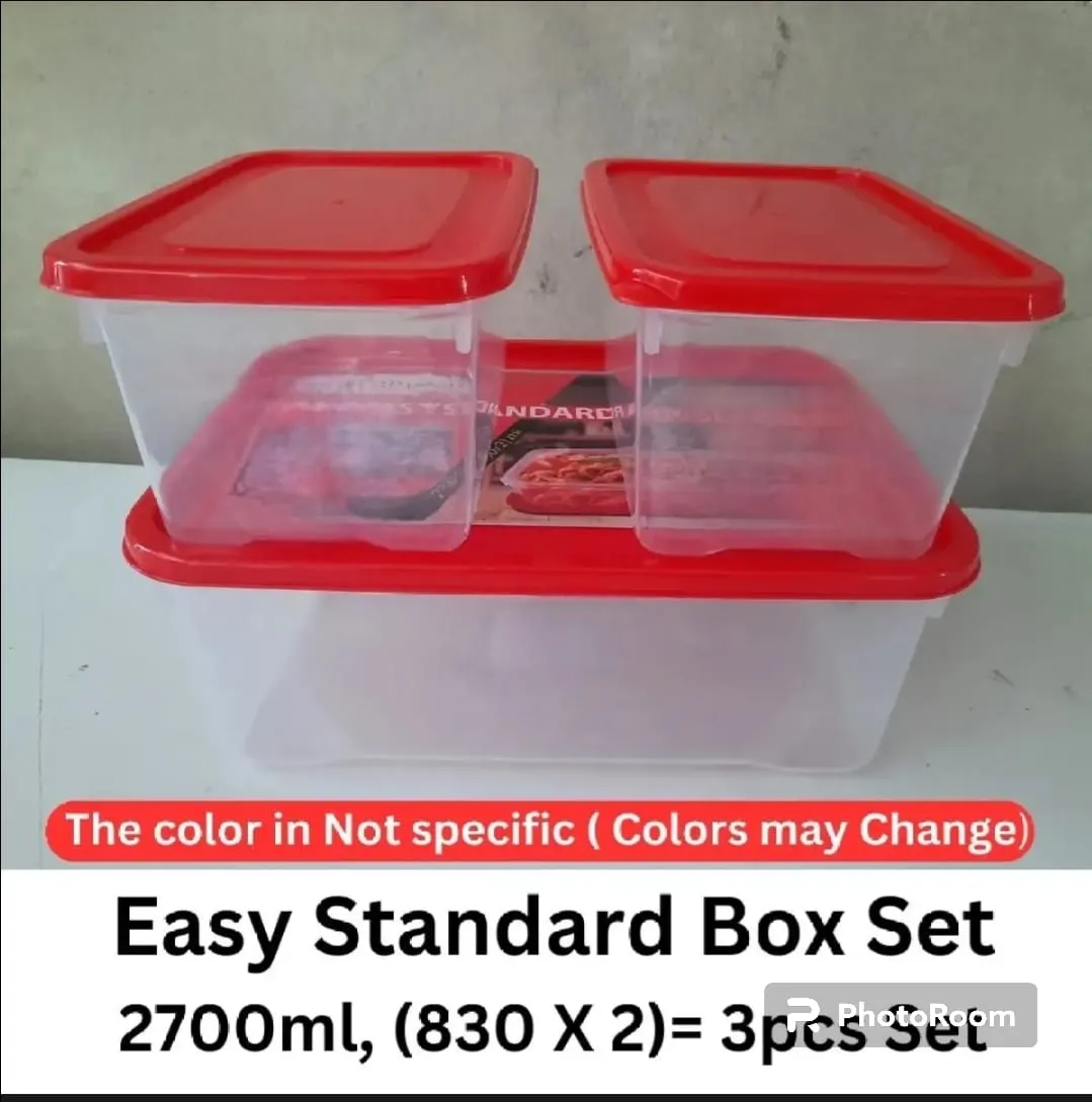 Plastic Easy Standard Box Set 2700ml 830 X 2 3pcs Set 1