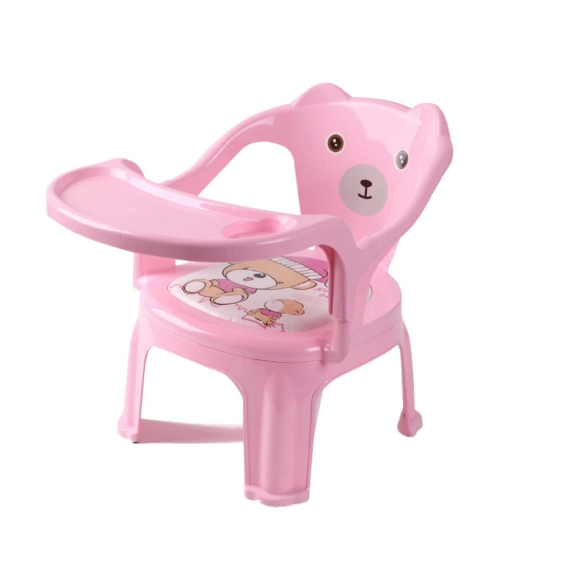 Baby feeding chair with Tray (Pink) Strong and Durable Plastic Chair for Kids, Plastic School Study Chair, Feeding Chair for Kids 6