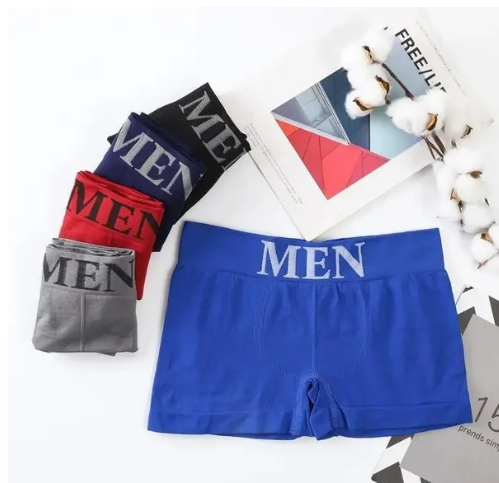 Underwear mid-waist large size sports seamless comfortable elastic breathable youth boxer briefs cross-border factory(Made in China) 4