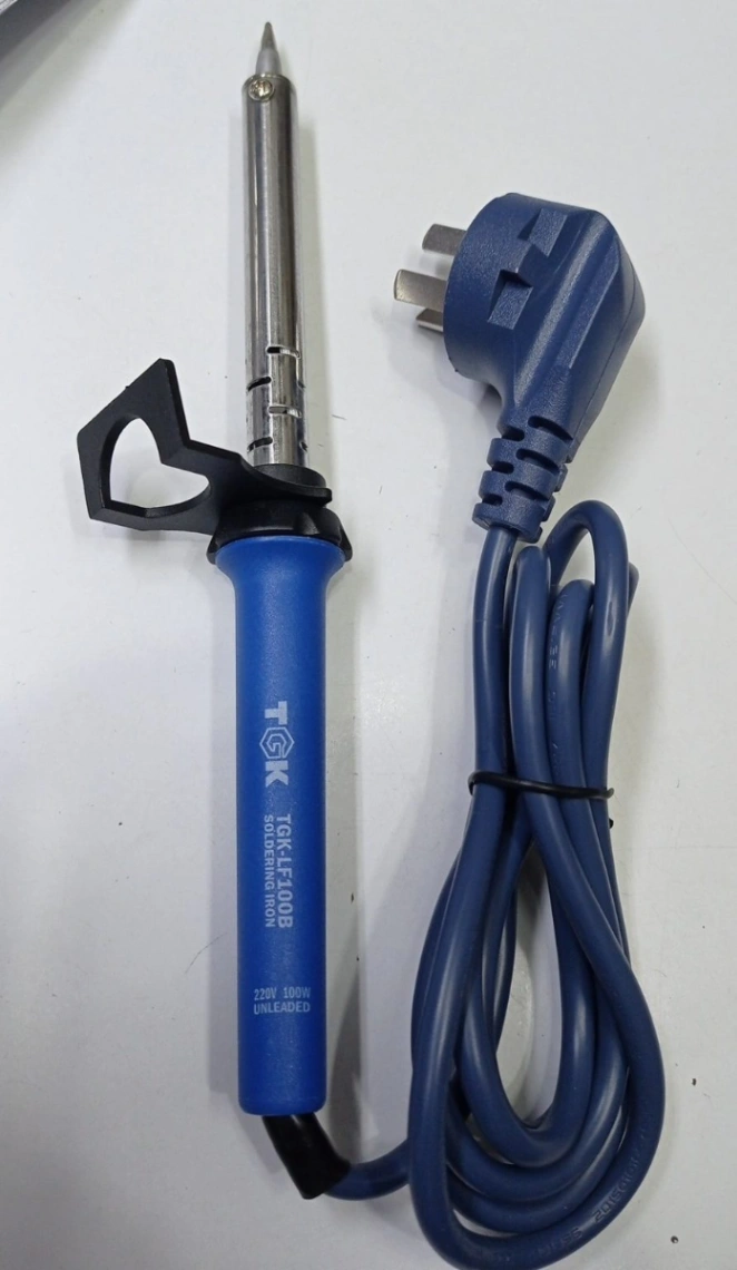 100W TGK-LF100B Soldering Iron With STAND Soldering Iron 100W 220V Tatal Iron 100W Constant Temperature Soldering Iron 5.8mm Tip Nozzle TGK-LF100B 100W Tools Electric Rework Station 5