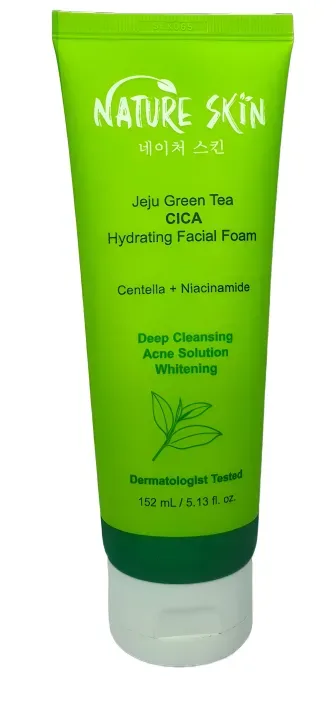 Nature Skin Jeju Green Tea CICA Hydrating Facial Foam 152 ml 3