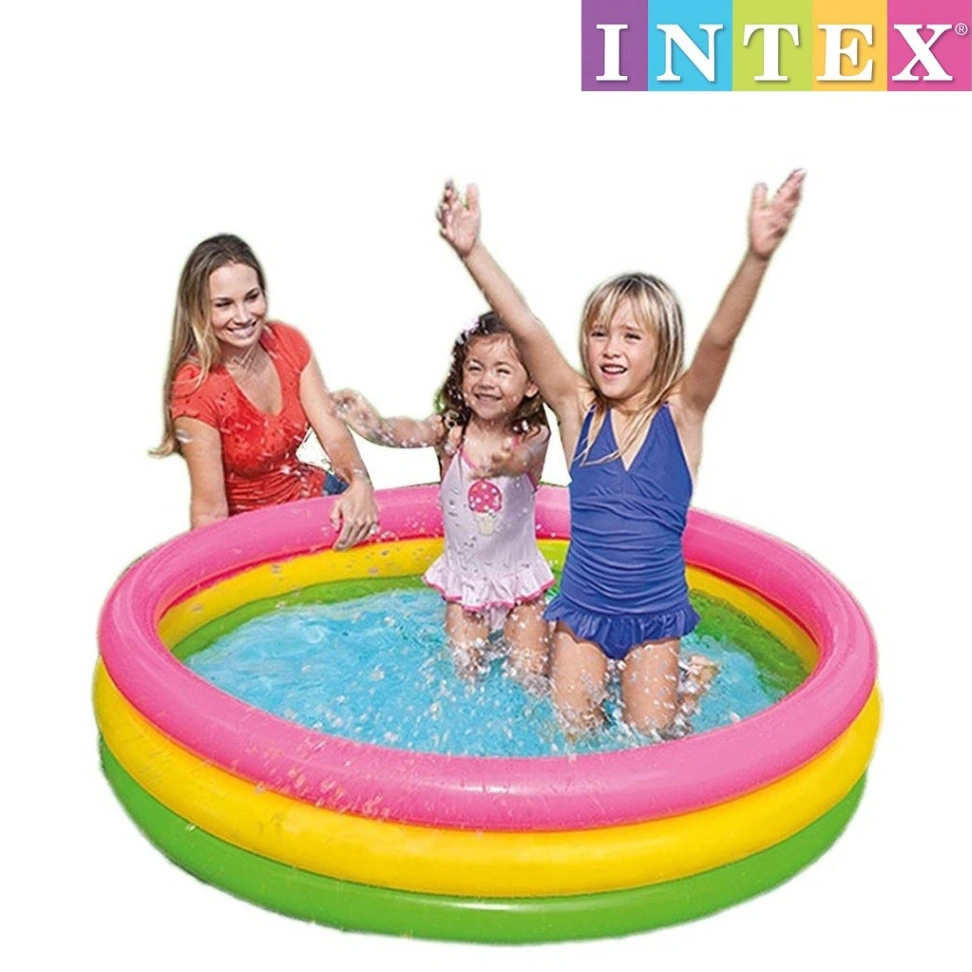 Intex Swimming Pool (24&quot; x 8&quot;) for Kids, Baby Pool Bath Water Tub 6
