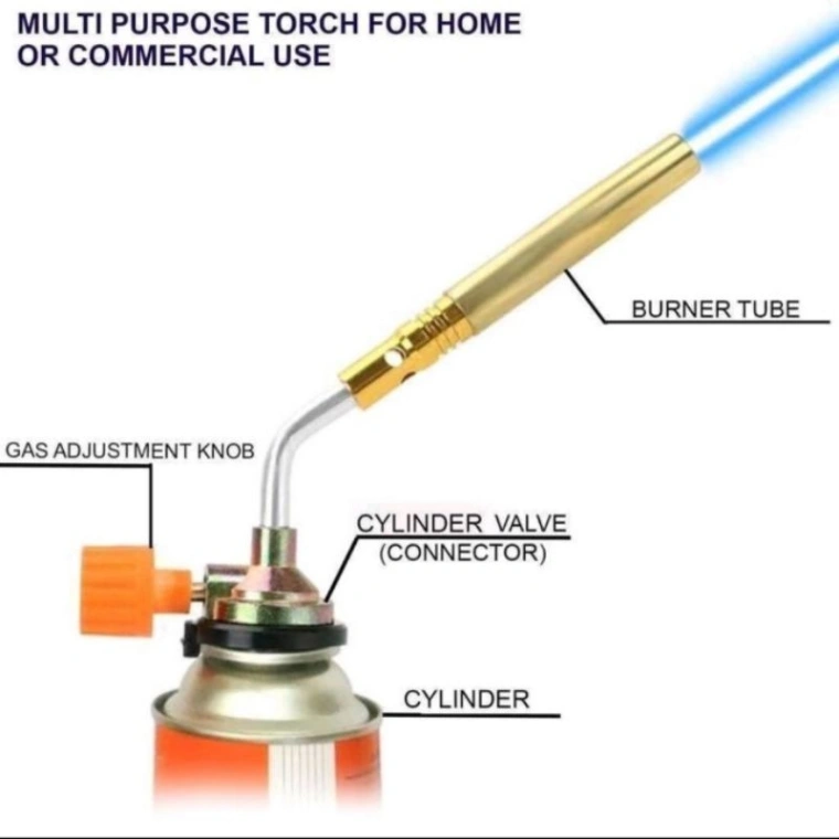 Butane Gas Flame Gun Burner For BBQ, Welding, Kitchen, Baking 4