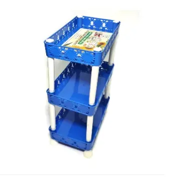 Multi-Functional 3 Layer Plastic Kitchen Bathroom Shelf Organizer 7 inchi- Versatile Storage Rack For Your Home 4