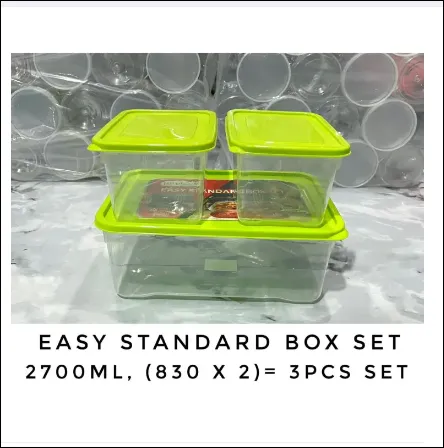 Plastic Easy Standard Box Set 2700ml 830 X 2 3pcs Set 1