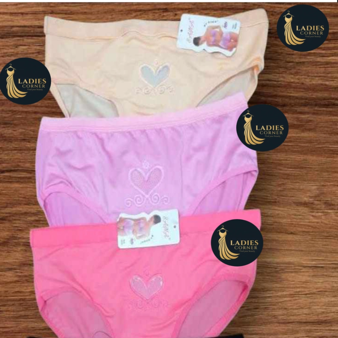 China Love Panty For Women, Women Cotton Panty Mid Waist &amp; Full Coverage one PCS 3