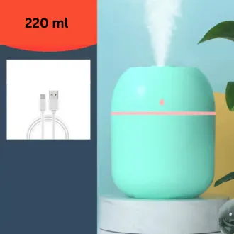 220ml Mini Air Humidifier Aroma Essential Oil Diffuser with LED Night Lamp 4