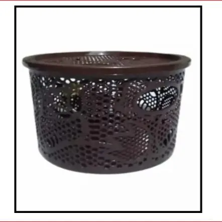 Plastic storage basket round shape 1pcs Cute Basket 3