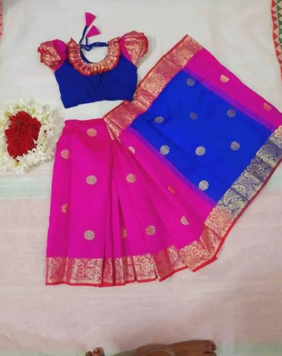 Ready sari for baby girls 1 6y sari belawj peticort 4