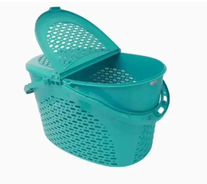 Image of Big size plastic basket for use various purpose like that to cary cloth, cat, dog etc