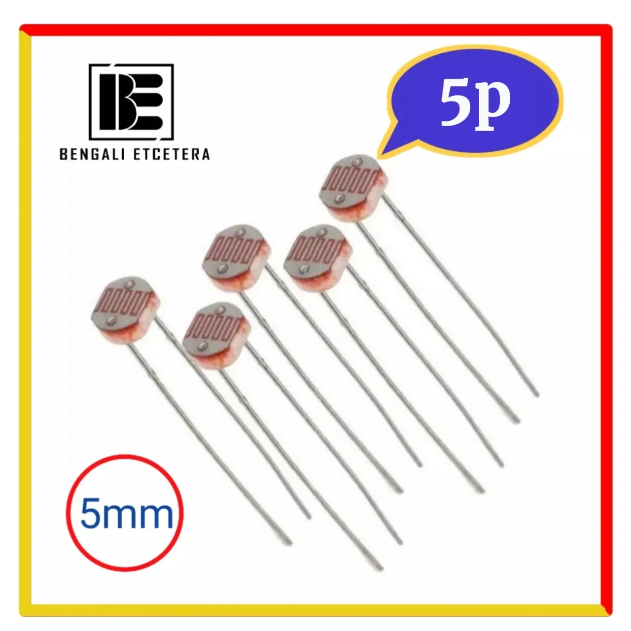 LDR -5 mm Light Dependent Resistor-5pcs 2