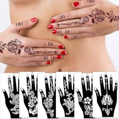 12Pcs mehedi sticker 4