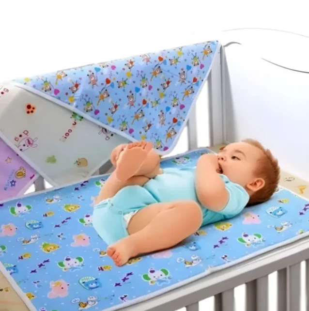 Baby Urine Mat (XL 60cm-80cm), New Born Baby Waterproof, Reusable And Washable Urine Pad 2