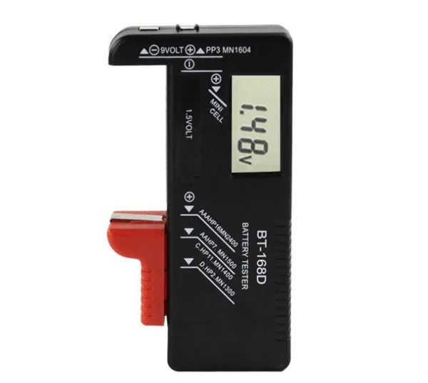 BT-168 D Battery Tester Universal Battery Checker Small Battery Testers for AAA AA C D 9V 1.5V Button Cell Batteries 5
