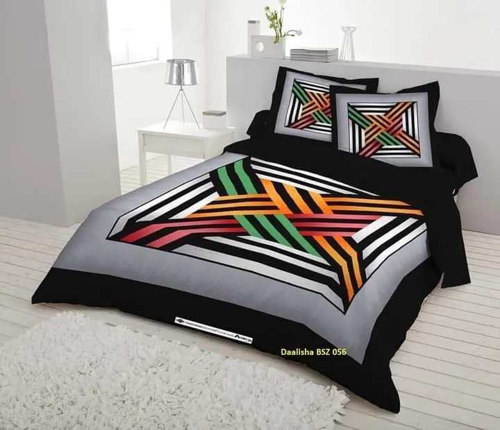 Luxurious Comfort Elevate Your Sleep Haven with Cotton Double Size Twill Panel Bed Sheet 7 5x8 5 ft King Size and Two Matching Pillow Covers 1