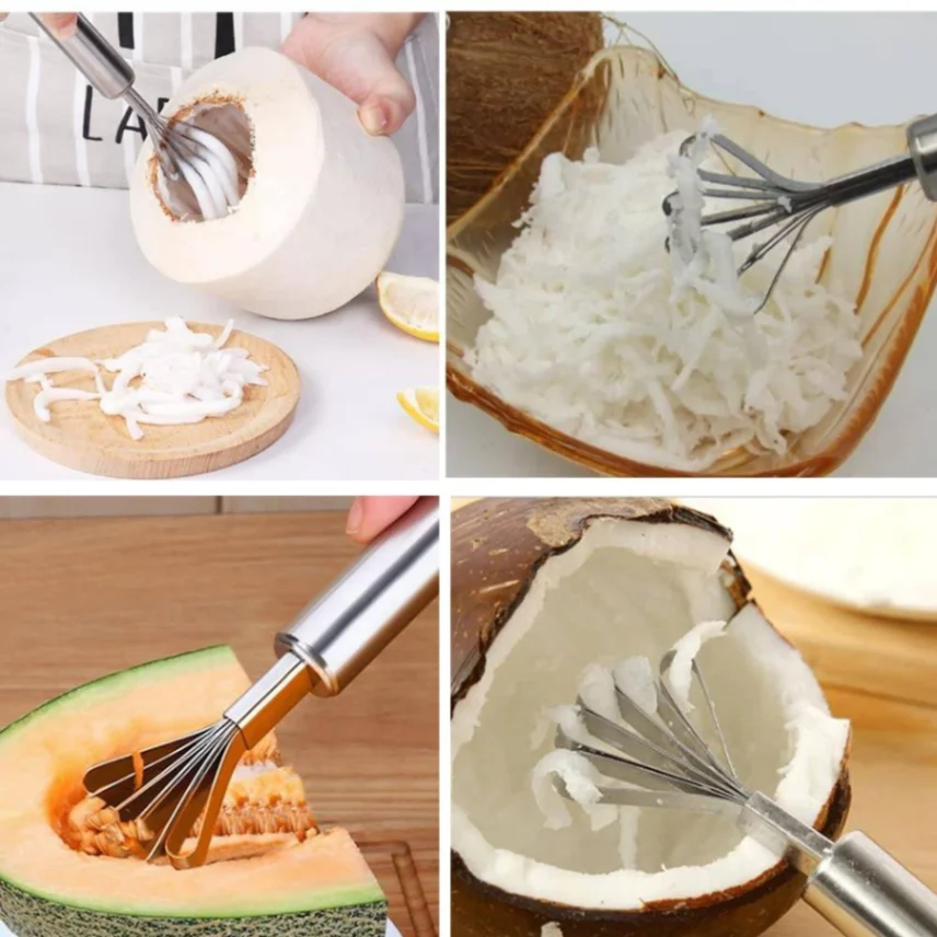 Stainless Steel Coconut scraper, Coconut grater, Coconut shredder, Coconut Shaver, Coconut Grater 5