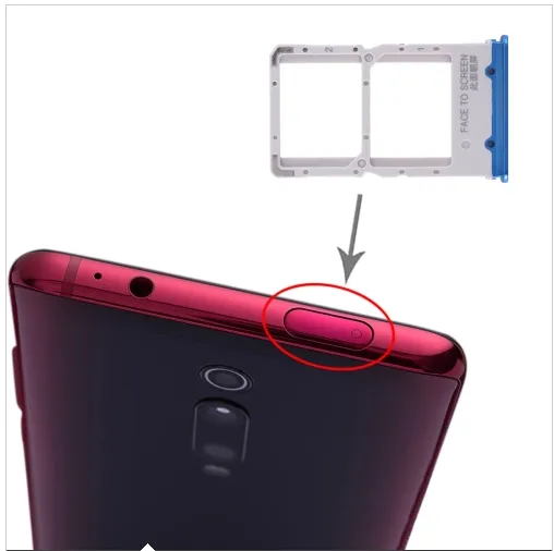 SIM Card Tray for Xiaomi Redmi K20 K20 Pro Mi 9T Mi 9T Pro 4
