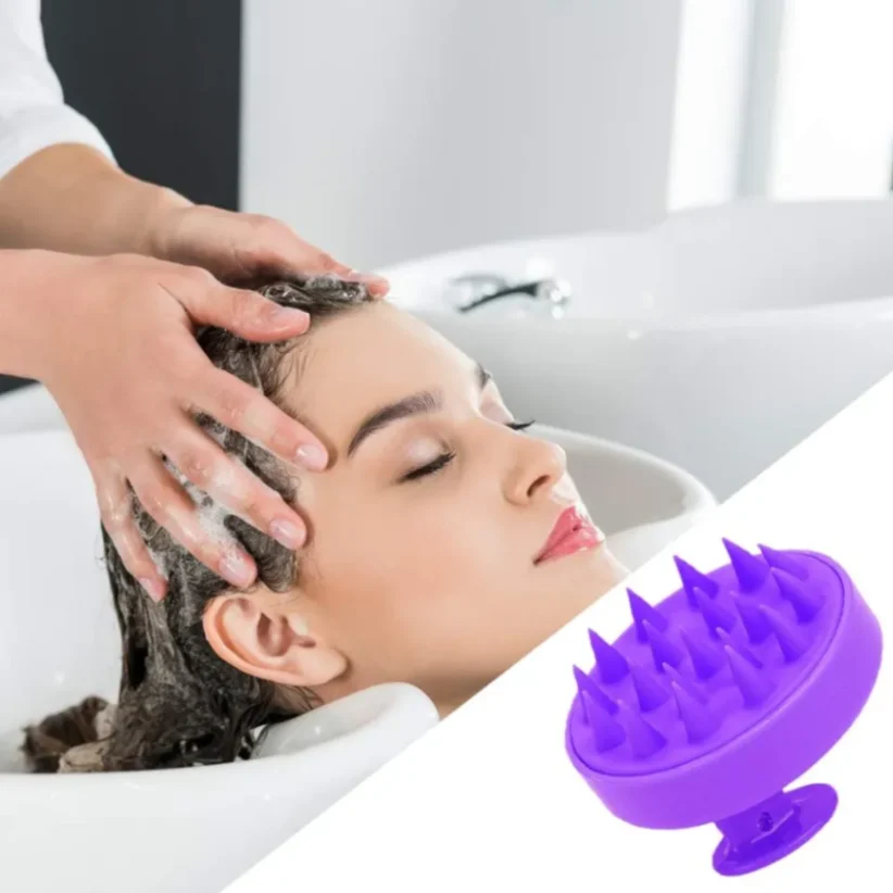 Silicone Shampoo Scalp Hair Massager Shampoo Massage Comb Bath Massage Brush Scalp Massager Hair Shower Brush Comb Care Tool 3
