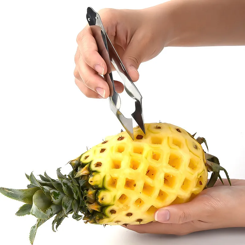 Easy Fruit and Vegetable Peeler Pineapple Eye Remover Cutter Stainless Steel 7
