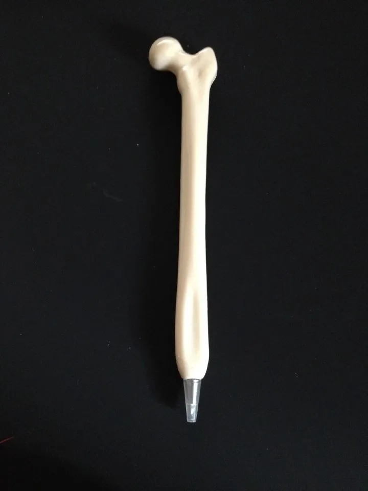 5pcs Student Realistic Plastic Bone Styling ball Pen Different Design 4