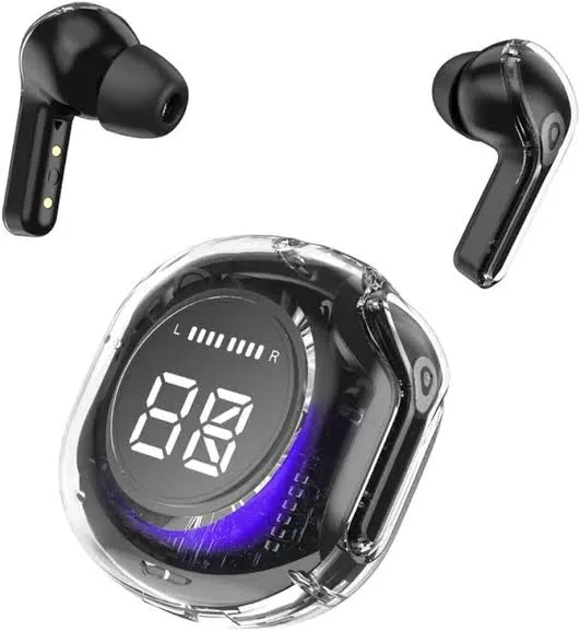 Ultrapods Pro True Wireless Earbuds with Display Transparent Design, Water Proof, Bluetooth 5.3 3