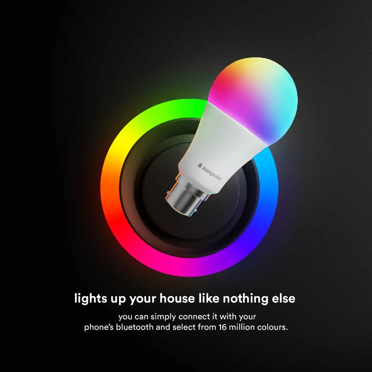 Smart LED App Controlled Bluetooth Bulb 9W- Pin (B22) 4