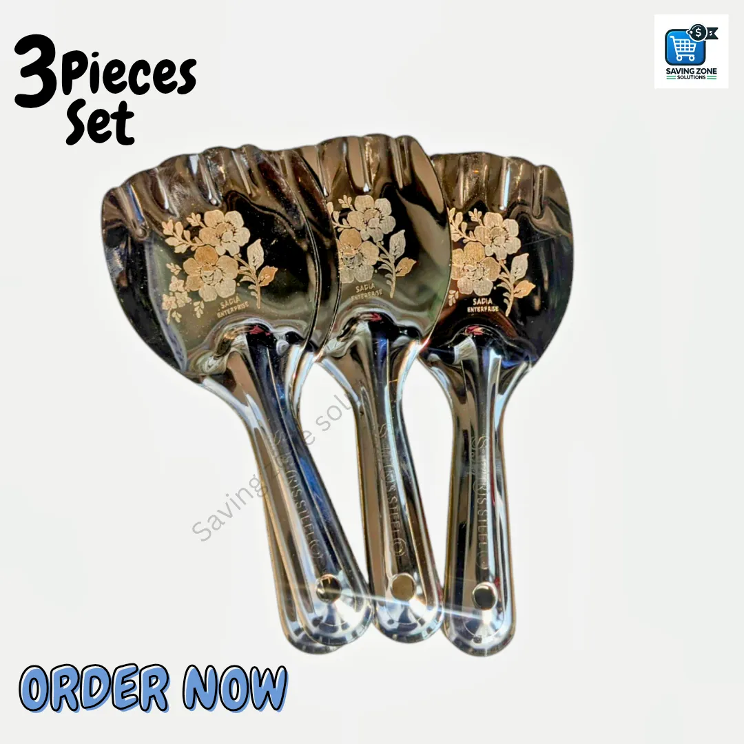 Premium 3 Piece Stainless Steel Spoon Set Built to Last 2