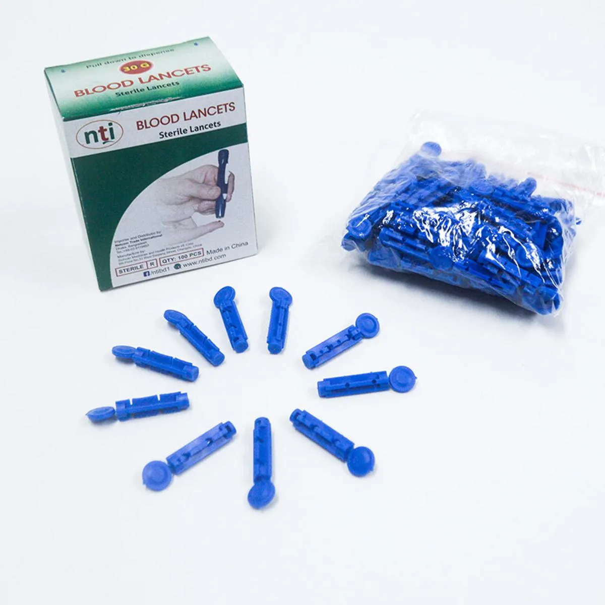 NTI Lancet Needle for Blood Glucose Monitor Glucometer Pen 100 Pcs 2