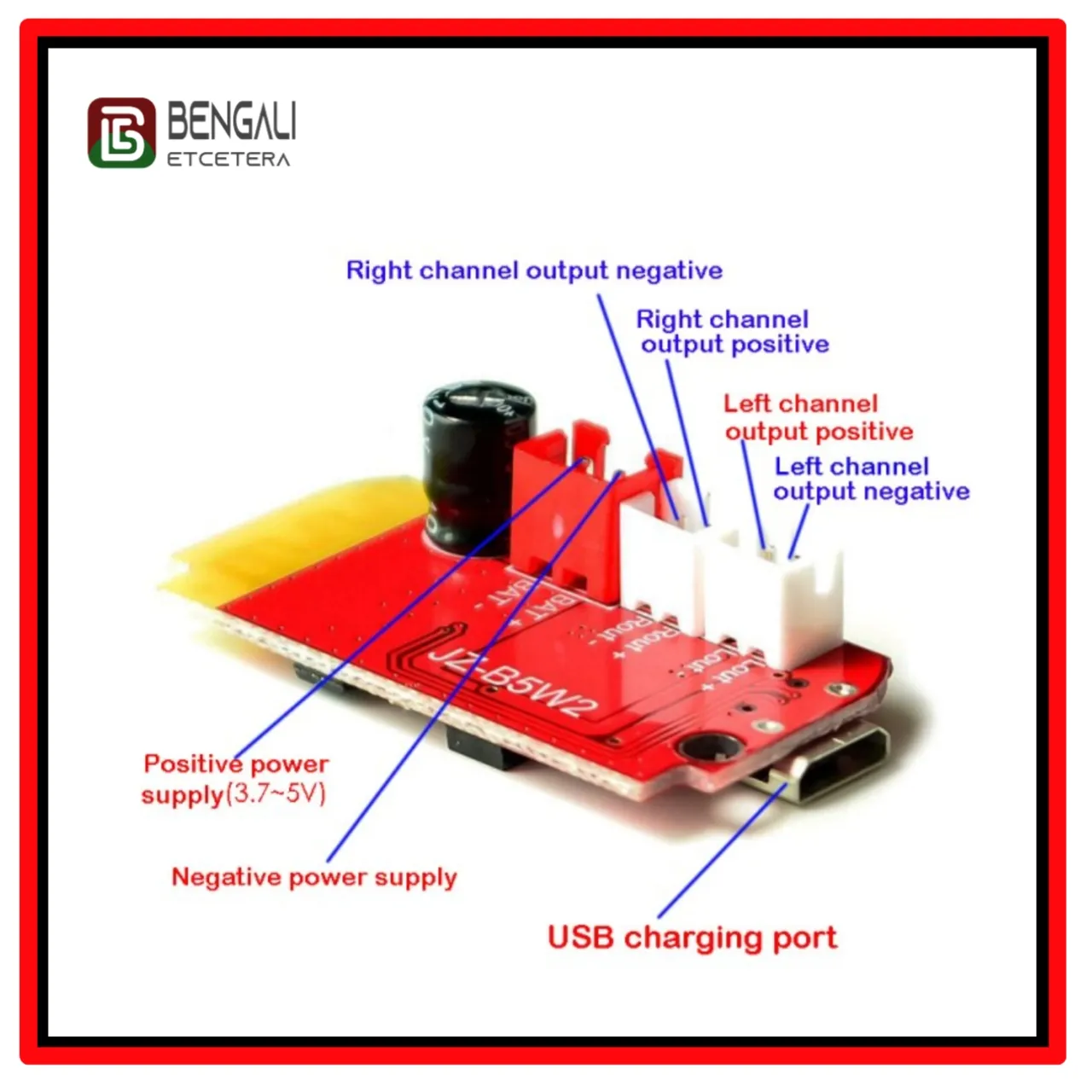 Image of CT14 Micro 4.2 Stereo Bluetooth Power Amplifier Board Module 5VF 5W+5W Mini with Charging Port for Refitting Idle Sound Box