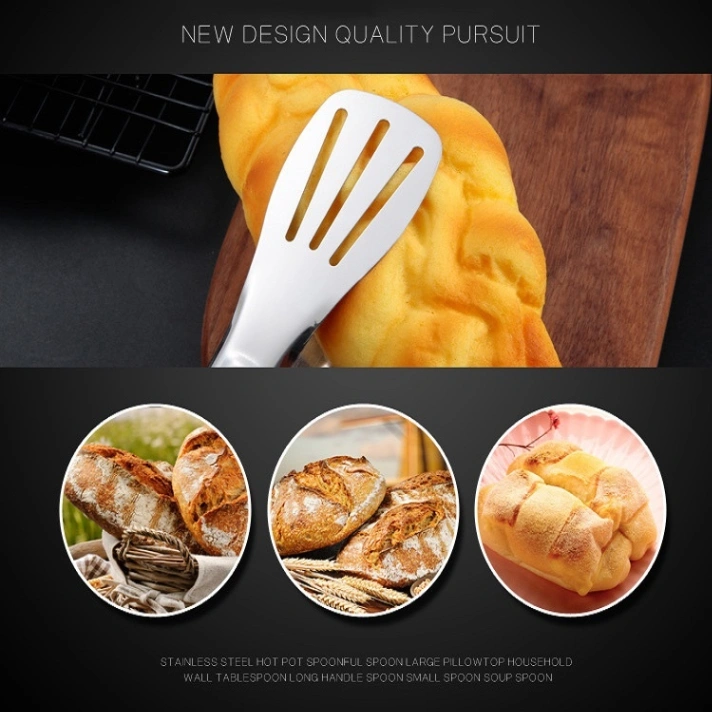 Food Serving Tong, Stainless Steel Food Tongs Kitchen Tongs Utensil Cooking Tong Clip Clamp Accessories Salad Serving BBQ Tools 2