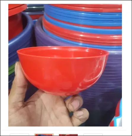 Plastic Round Soup Bowl 6 Piece Set Convenient Size for Your Soup Needs 2