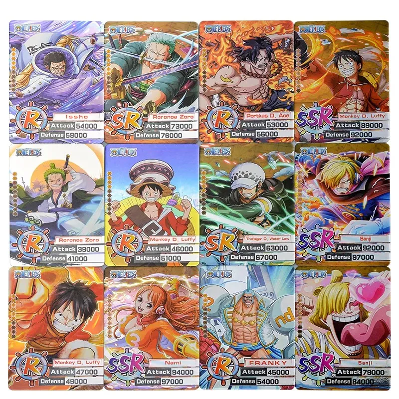 One Piece Anime TCG Card Game Chinese Version Nami Luffy Rare Collectibles Kids Gift Toy Holo Lamination 4