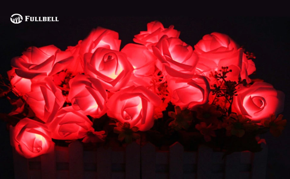 Red Rose Flower Fairy String Light 20 LEDs(Small size) 3