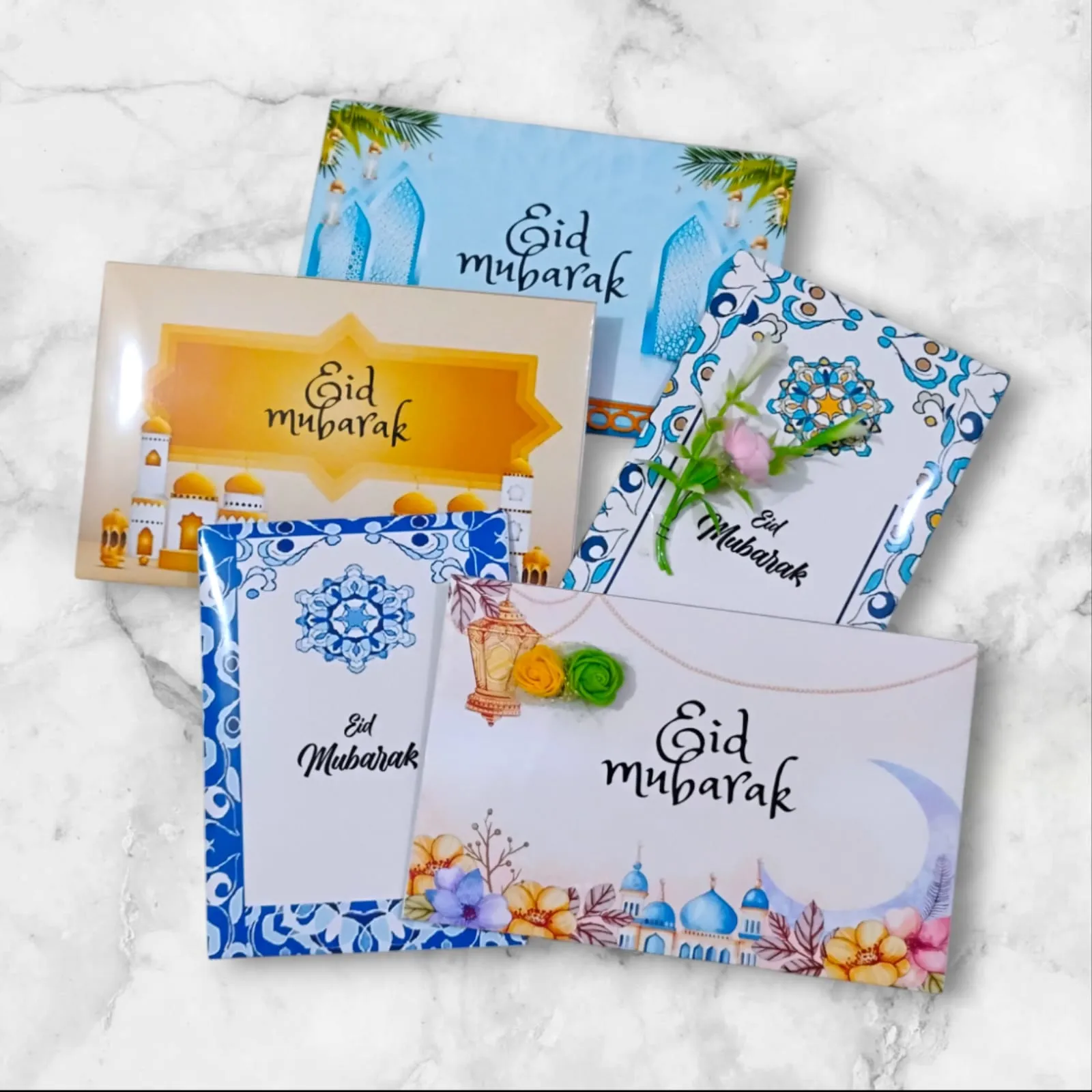 Image of 5 Pcs Customize Eid Salami Envelope || Ramadan Eid Salami Card