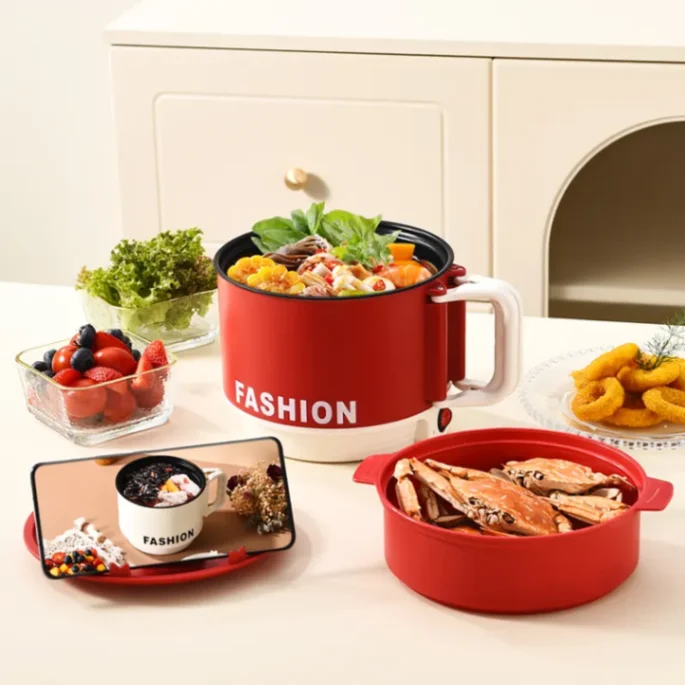 Fashion Electric Cooking Pot (1.6L), Electric Multi Functional Cooker, Mini Rice Cooker 4