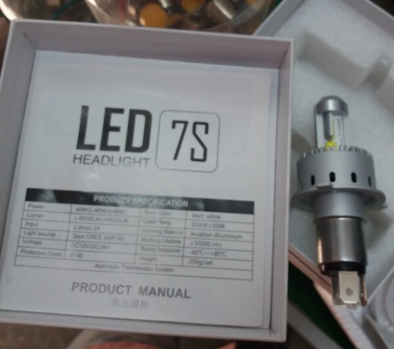 Universal 1 piece all in one auto led new h4 led motorcycle bike car automotive lighting 12V 50W 16000LM Superbright conversion kit Philips Chip 7S LED Headlight 3