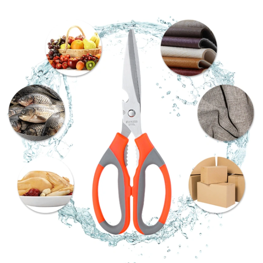 Kitchen Scissors, Multi Function Kitchen Shears Sharp Bone Cutter Stainless Steel Kitchen Scissor 6