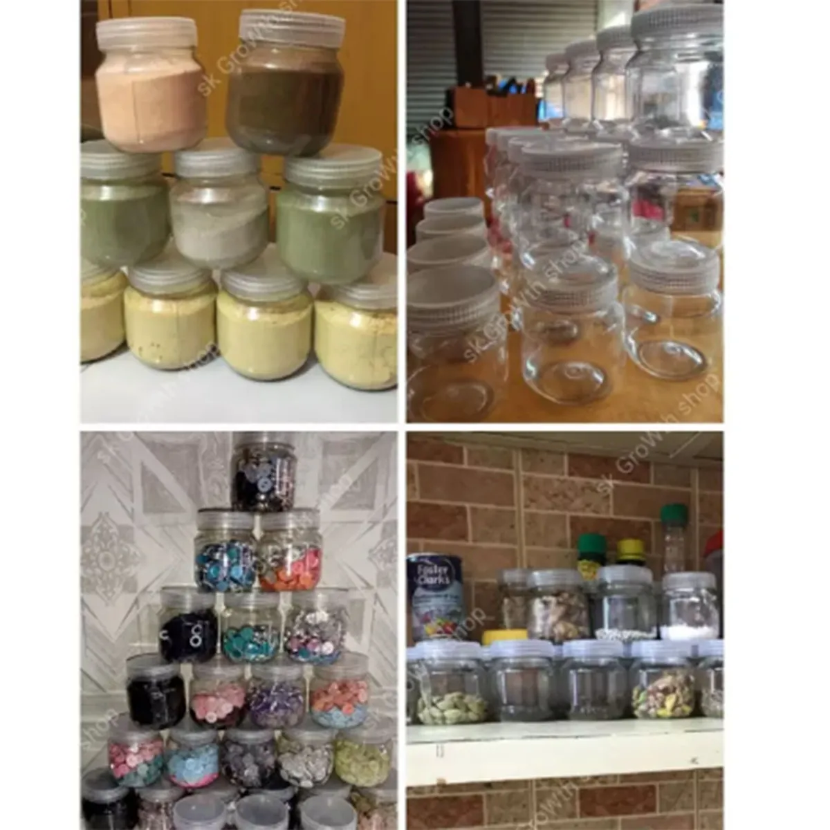 Masala Plastic Jar 120Ml Store Your Spices In These Convenient 120Ml Plastic Jars Perfect For Keeping Your Kitchen Organized 24pcs 1