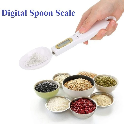 Digital Spoon Scale, Digital Measuring Spoon, 300g&#x2F;0.1 Digital LCD Measuring Spoon Scale Electronic Weighing Spoon Scale Household Kitchen Accessory 3