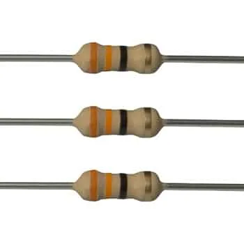 20Pcs 33 ohm Resistor 33 Ohm Carbon Film Resistor 33 Ohm 1&#x2F;4W Resistance 0.25 Watt 5% Tolerance Fixed Resistors For Passive Components Parts 6
