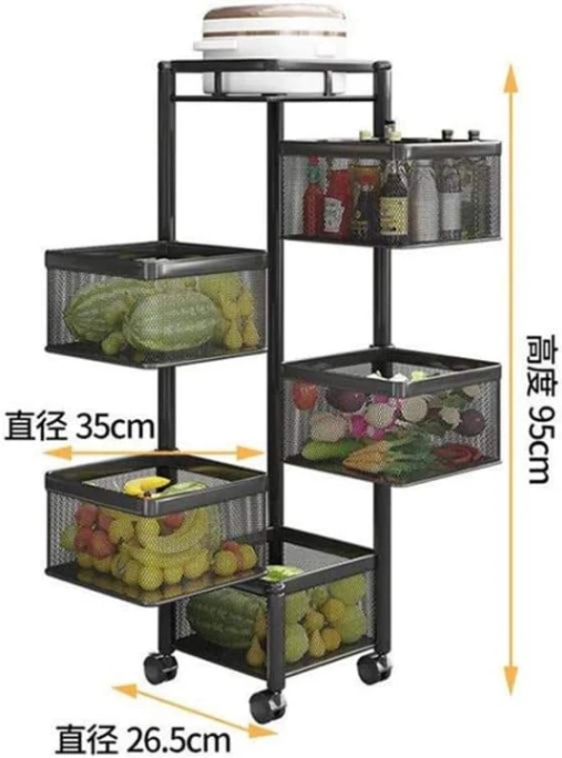 5 Tier Layer Kitchen Storage Rack 3