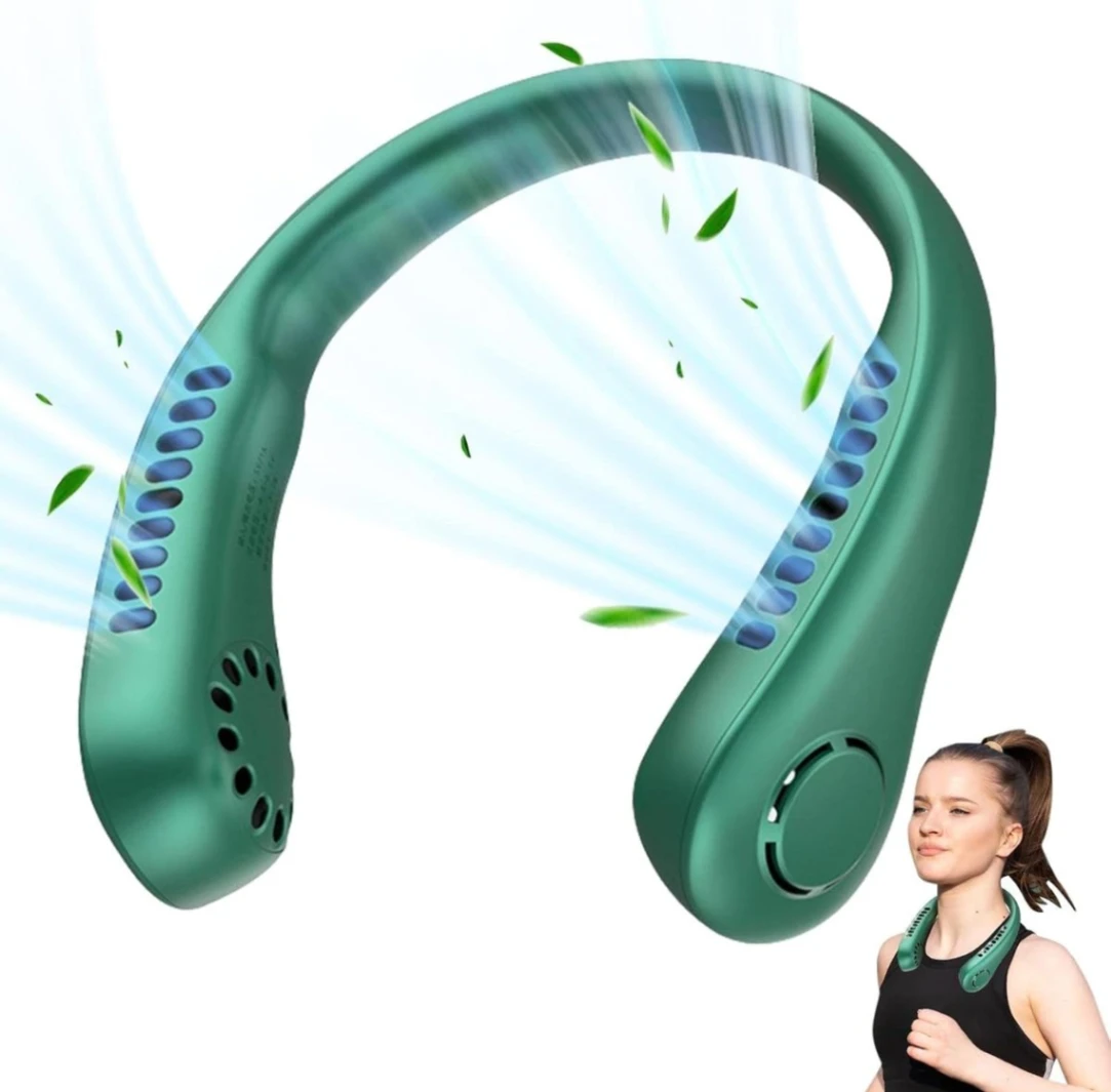Neck Fan Portable Rechargeable Cooling Neck Fan Personal Neckband Fan 3