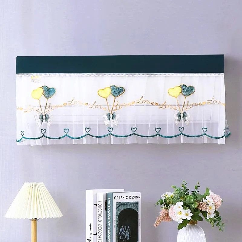 Embroidered Net Split AC Cover 4