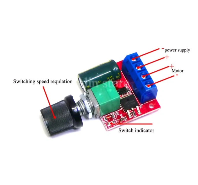 Dc fan Motor speed controlar 6-35v 90w 2