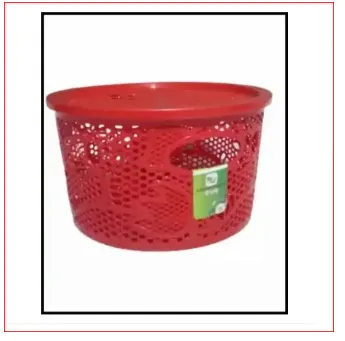 Plastic storage basket round shape 1pcs Cute Basket 2